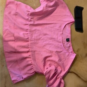 SHEIN Pink Puff Sleeve Top